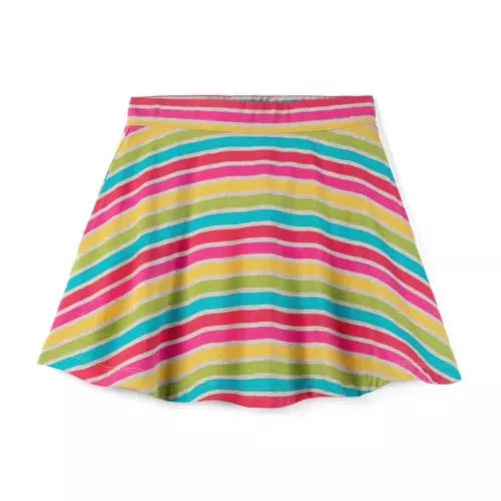 Mightly Girls Rainbow Stripe Skirt size: 2-5T